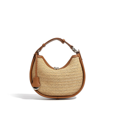 Crescent Leather Shoulder Bag